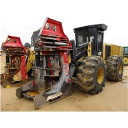 2012 CAT 553C FELLER BUNCHER, VIN/SN:PGR00265 - CAT SH-56B SAW HEAD, ECAB W/AIR, 28L-26 TIRES, METER