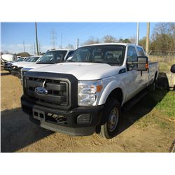 2016 FORD F250 PICKUP, VIN/SN:1FT7W2B67GEA15893 - 4X4, CREW CAB, V8 GAS ENGINE, A/T, TOOL BOX, ODOME