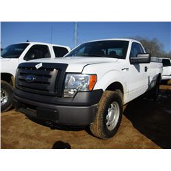 2011 FORD F150 XL PICK UP, VIN/SN:1FTMF1EMXBKE19112 - 4X4, GAS ENGINE, A/T, TOOL BOXES, LAG BAR, ODO