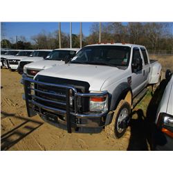 2008 FORD F450 DULLEY, VIN/SN:1FTXW43R38EC16163 - 4X4, CREW CAB, POWER STROKE DIESEL ENGINE, A/T, OD