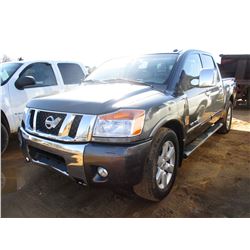 2008 NISSAN TITAN PICKUP, VIN/SN:1N6BA07D08N349475 - V8 GAS ENGINE, A/T, ODOMETER READING 65,218 MIL