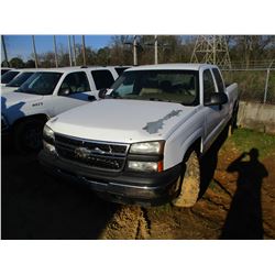 2007 CHEVROLET 1500 PICKUP, VIN/SN:1GCEK19V67Z175234 - 4X4, EXTENDED CAB, V8 GAS ENGINE, A./T, ODOME
