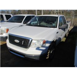 2007 FORD F150 PICKUP, VIN/SN:1FTRX12W67NA00253 - EXT CAB, V8 GAS ENGINE, A/T, ODOMETER READING 152,