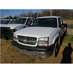 2003 CHEVROLET 2500HD PICKUP, VIN/SN:1GCHC29183E302578 - 4X4, DURAMAX DIESEL ENGINE, A/T, ODOMETER R