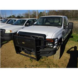 2008 FORD F250 PICK UP, VIN/SN:1FTSX21R48EA20361 - 4X4, EXTENDED CAB, FORD POWERED DIESEL ENGINE, A/