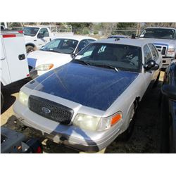 2008 FORD CROWN VICTORIA, VIN/SN:2FAHP71V78X159604 - V8 GAS ENGINE, A/T (STATE OWNED)