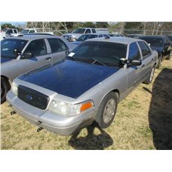 2008 FORD CROWN VICTORIA VIN/SN:2FAHP71V98X159572 - V8 GAS ENGINE, A/T, ODOMETER READING 159,988 MIL