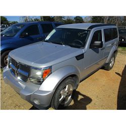 2009 DODGE NITRO VIN/SN:1D8GU28K99W523887 - 4X4, V6 GAS ENGINE, A/T, ODOMETER READING 131,303 MILES 