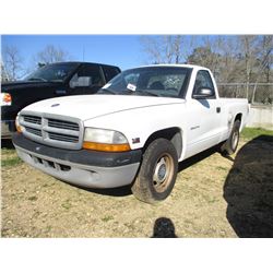 2000 DODGE DAKOTA PICKUP, VIN/SN:1B7FL26XXYS738017 - V6 GAS ENGINE, A/T (STATE OWNED)