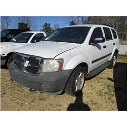 2008 DODGE DURANGO, VIN/SN:1D8HB38N08F135701 - V8 GAS ENGINE, A/T (STATE OWNED)