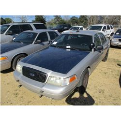 2008 FORD CROWN VICTORIA VIN/SN:2FAHP71V38X159616 - V8 GAS ENGINE, A/T, ODOMETER READING 218,019 MIL