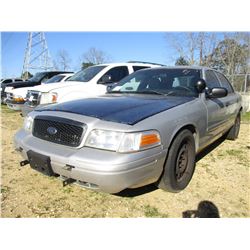 2008 FORD CROWN VICTORIA VIN/SN:2FAHP71V98X159569 - V8 GAS ENGINE, A/T, (STATE OWNED)