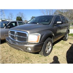2006 DODGE DURANGO VIN/SN:1D4HB48N86F157479 - V8 GAS ENGINE, A/T (STATE OWNED)