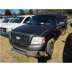 2006 FORD F150 XLT PICKUP, VIN/SN:1FTPX14V16NB52516 - V8 GAS ENGINE, A/T (STATE OWNED)