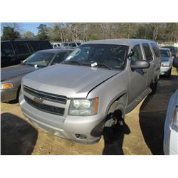 2007 CHEVROLET TAHOE VIN/SN:1GNEC03037R375113 - V8 GAS ENGINE, A/T, ODOMETER READING 236,112 MILES (