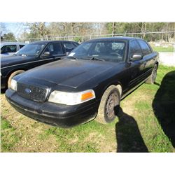 2006 FORD CROWN VICTORIA, VIN/SN:2FAHP71WX6X143547 - V8, GAS ENGINE, A/T (STATE OWNED)