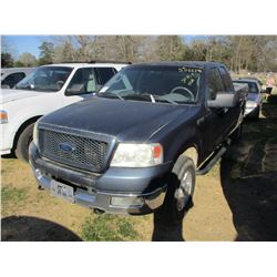 2004 FORD F150 PICK UP TRUCK, VIN/SN:1FTPX14524NC30783 - 4X4, EXTENDED CAB, V8 GAS ENGINE, A/T, ODOM