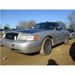 2005 FORD CROWN VICTORIA, VIN/SN:2FAHP71V59X14335 - V8 GAS ENGINE, A/T, ODOMETER READING 234,140 MIL