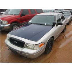 2009 FORD CROWN VICTORIA, VIN/SN:2FAHP71V49X143362 - V8 GAS ENGINE, A/T (DOES NOT OPERATE) (STATE OW