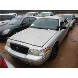 2008 FORD CROWN VICTORIA VIN/SN:2FAHP71V58X159584 - V8 GAS ENGINE, A/T (DOES NOT OPERATE) (STATE OWN