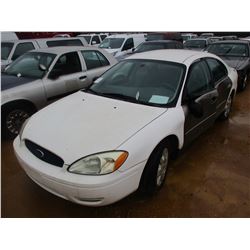 2005 FORD TAURUS SE VIN/SN:1FAFP53U35A309311 - V6, A/T (DOES NOT OPERATE) (STATE OWNED)