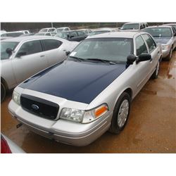 2008 FORD CROWN VICTORIA VIN/SN:2FAHP71V58X159603 - V8 GAS ENGINE, A/T (STATE OWNED)