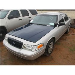 2008 FORD POLICE INTERCEPTOR, VIN/SN:2FAHP71V28X160207 - V8, A/T (DOES NOT OPERATE) (STATE OWNED)