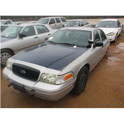 2006 FORD CROWN VICTORIA VIN/SN:2FAHP71W06X147235 - V8 GAS ENGINE, A/T (DOES NOT OPERATE) (STATE OWN