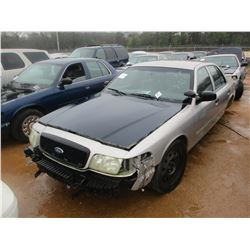 2009 FORD POLICE INTERCEPTOR, VIN/SN:2FAHP71V89X143381 - V-8 ENGINE, A/T (DOES NOT RUN) (STATE OWNED