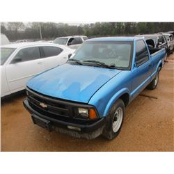 1995 CHEVROLET S10 PICKUP, VIN/SN:1GCCS1424S8237732 - V6 GAS ENGINE, A/T (DOES NOT RUN) (STATE OWNED