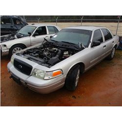 2009 FORD POLICE INTERCEPTOR, VIN/SN:2FAHP71V79X143369 V8 ENGINE, A/T (DOES NOT RUN) (STATE OWNED)