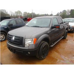 2010 FORD F150 PICKUP, VIN/SN:1FTFWIEV8AFA75451 - 4X4, CREW CAB, V8 GAS ENGINE, ODOMETER READING 126
