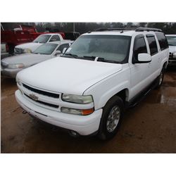 2004 CHEVROLET Z71 SUBURBAN, VIN/SN:3GNFK16T14G192520 - 4X4, GAS, A/T, MOONROOF, LEATHER, ODMETER RE