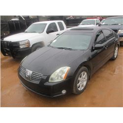 2005 NISSAN MAXIMA VIN/SN:1N4BA41E75C877376 - V6 GAS ENGINE, A/T, ODOMETER READING 144,056 MILES
