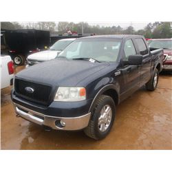 2006 FORD F150 PICKUP, VIN/SN:1FTPW12V16KD75940 - V8 GAS ENGINE, A/T, CREW CAB, P/S, A/C, P/W, P/DL,