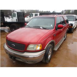 2002 FORD EXPEDITION, VIN/SN:1FMRU17L92LA45632 - TRITON V8, A/T, EDDIE BAUER EDITION, ODOMETER READI