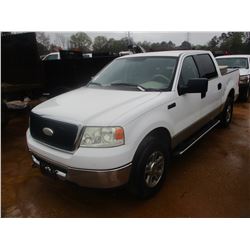 2007 FORD F150 PICK UP, VIN/SN:1FTPW14V37KA94401 - 4X4, CREW CAB, V8 GAS ENGINE, A/T, TOOL BOX, ODOM