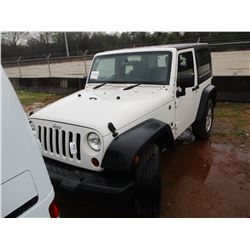 2008 JEEP WRANGLER MAIL TRUCK, VIN/SN:1J4FZ24118L563951 - 4X4, GAS ENGINE, A/T, RIGHT SIDE STEERING,