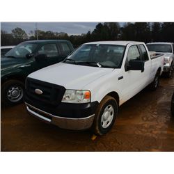 2006 FORD F150 VIN/SN:1FTPX125X6KC92231 - EXTENDED CAB, V8 GAS ENGINE, A/T, ODOMETER READING 125,744