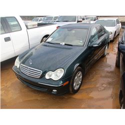 2005 MERCEDES C240 VIN/SN:WDBRF81J55F687975 GAS ENGINE, A/T, ODOMETER READING 132,076 MILES