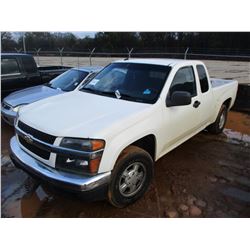 2008 CHEVROLET COLORADO PICK UP, VIN/SN:1GCCS39E688189953 - GAS ENGINE, A/T