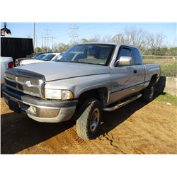1996 DODGE RAM 2500 PICKUP, VIN/SN:3B7KF2326TM131156 - 4X4, EXTENDED CAB, V8 GAS ENGINE, A/T, ODOMET