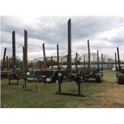 2014 PITTS LT40-8UL LOG TRAILER,- VIN/SN:5JYLT4026EP140549 - T/A, 4 BOLSTER, 11R24.5 TIRES