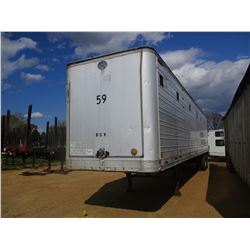 1972 GREAT DANE 730T CHIP TRAILER, VIN/SN:54770 - T/A, 45' LENGTH, CLOSED TOP, HALF GATE, 11R24.5 TI