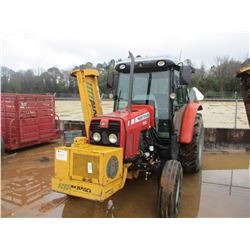 MASSEY FERGUSON 593 FARM TRACTOR, VIN/SN:8026BT28028 - 3 PTH, 2 HYD REMOTE, ECAB W/AIR, 6' ALAMO SID