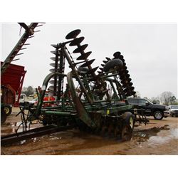 JOHN DEERE T0230 DISC HARROW, - W/BUSTER BARS