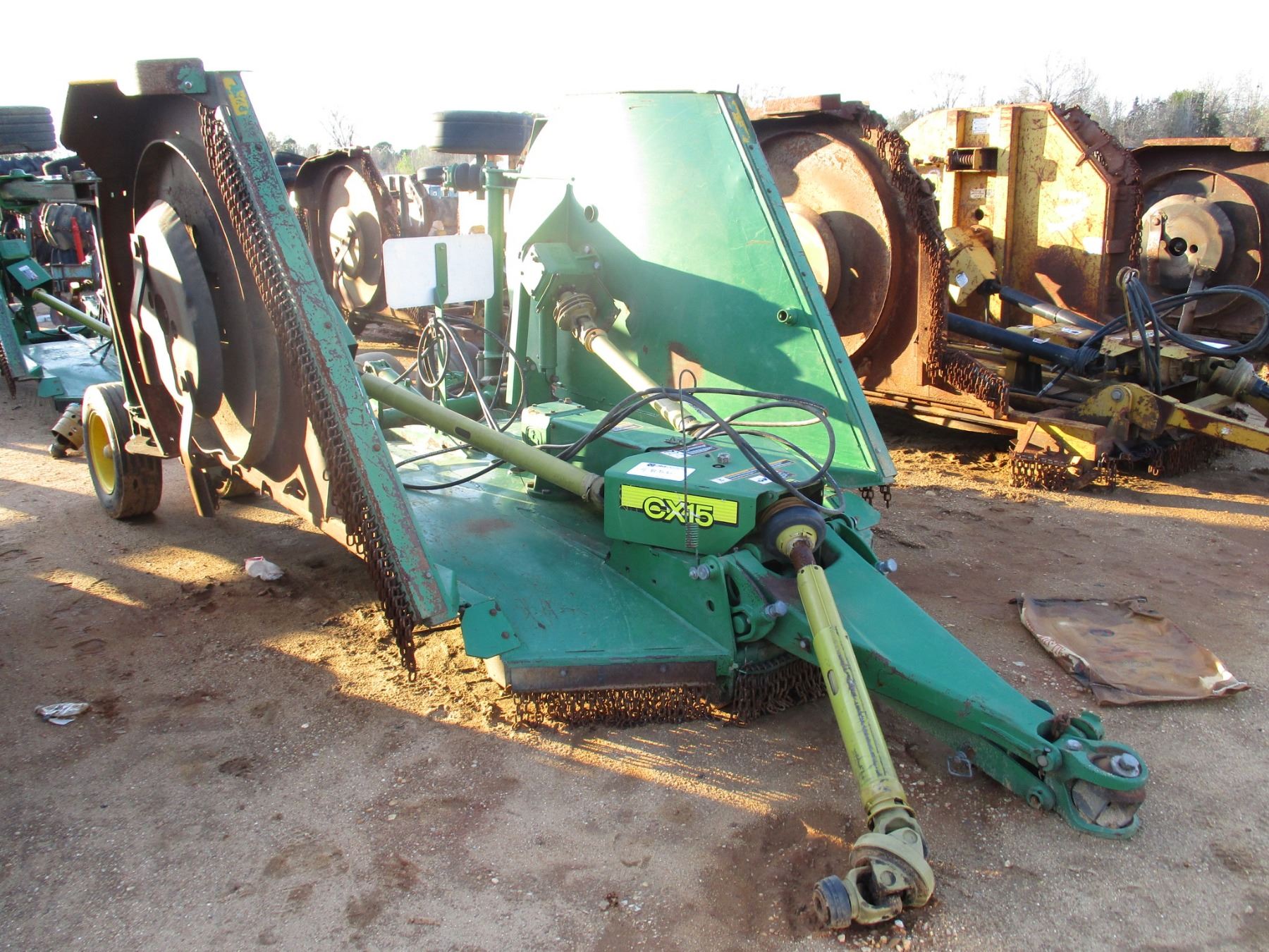 JOHN DEERE CX15 ROTARY CUTTER, VIN/SN0008546 15' BATWING, HYD LIFT