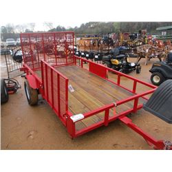 2017 TOP LINE TAG TRAILER, VIN/SN:4UMJT1215HM000329 - 78" X 12', S/A, SIDE & REAR RAMPS, 215/70R15 T