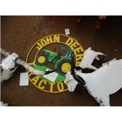 METAL JOHN DEERE TRACTOR SIGN