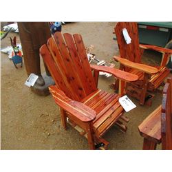RED CEDAR GLIDER CHAIR
